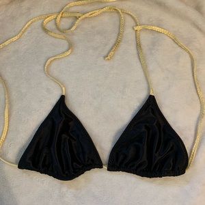 Bikini Top Black & Gold